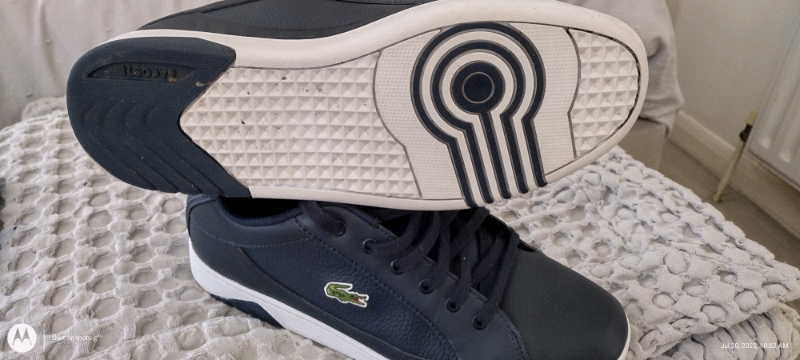 lacoste deviation grey trainers